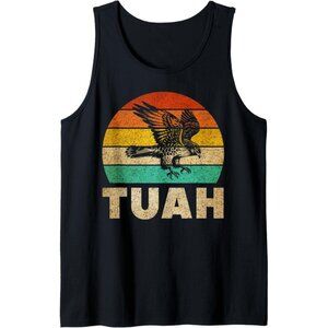 Vintage Hawk Tuah Hilarious Joke Adult Humor Gag Meme Funny Tank Top